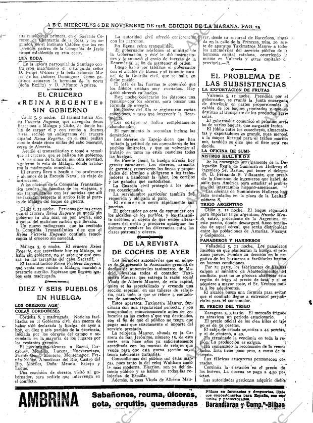 ABC MADRID 06-11-1918 página 25