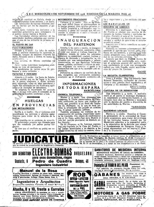 ABC MADRID 06-11-1918 página 26