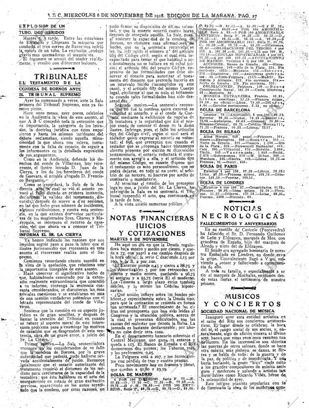 ABC MADRID 06-11-1918 página 27