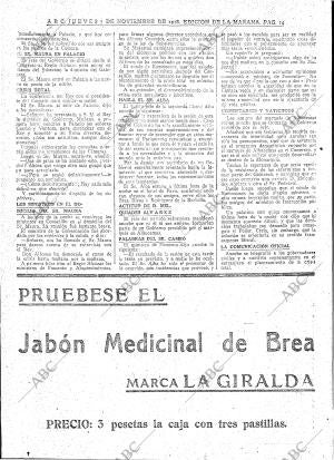 ABC MADRID 07-11-1918 página 14