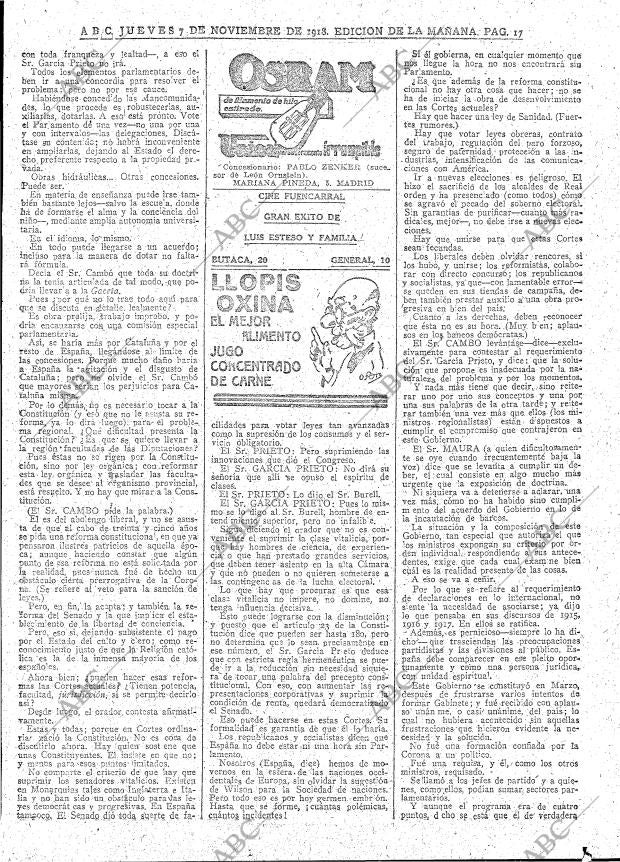 ABC MADRID 07-11-1918 página 17