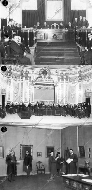 inauguración del curso del instituto libre de enseñanza de las Carreras...