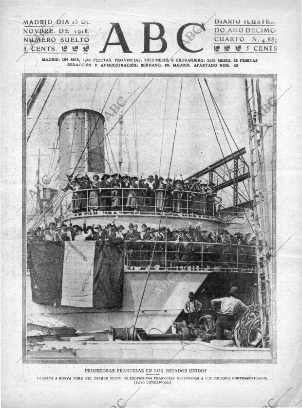ABC MADRID 13-11-1918 página 1