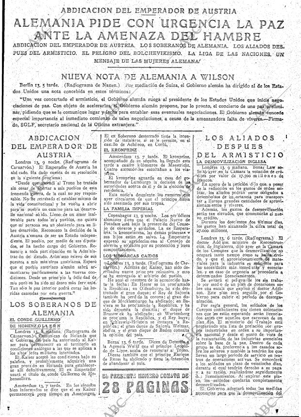 ABC MADRID 14-11-1918 página 7