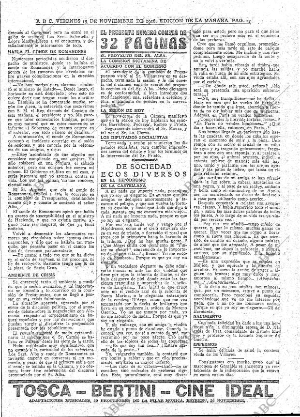 ABC MADRID 15-11-1918 página 17