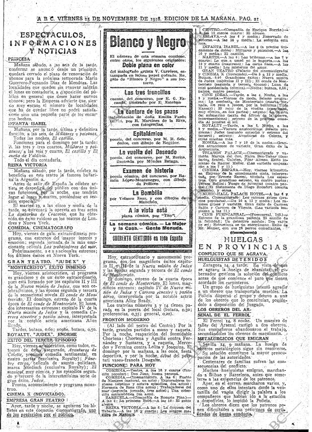 ABC MADRID 15-11-1918 página 21