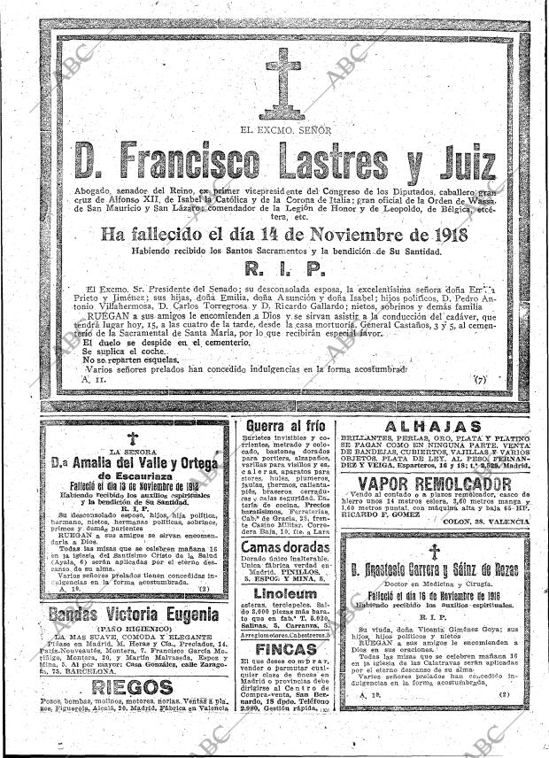 ABC MADRID 15-11-1918 página 26