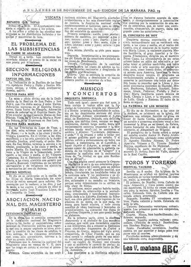 ABC MADRID 18-11-1918 página 19