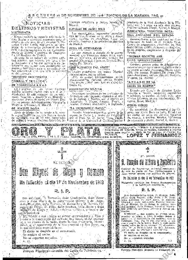 ABC MADRID 18-11-1918 página 20