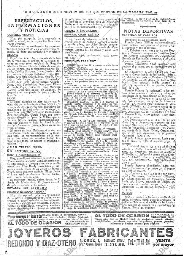 ABC MADRID 18-11-1918 página 21