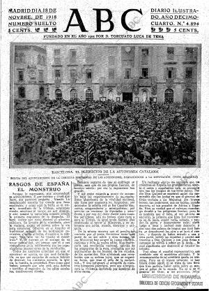 ABC MADRID 18-11-1918 página 3
