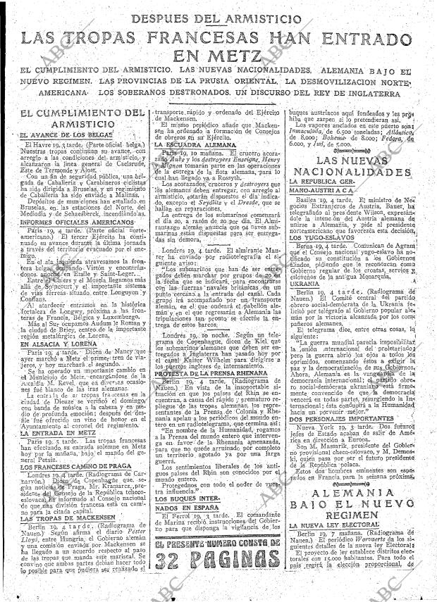 ABC MADRID 20-11-1918 página 7