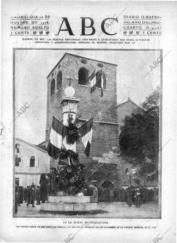 ABC MADRID 27-11-1918 página 1