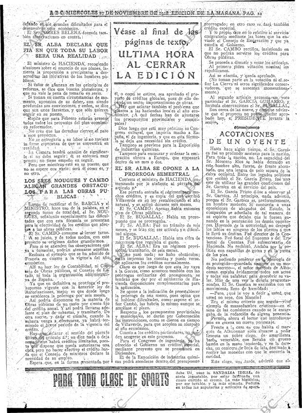 ABC MADRID 27-11-1918 página 12