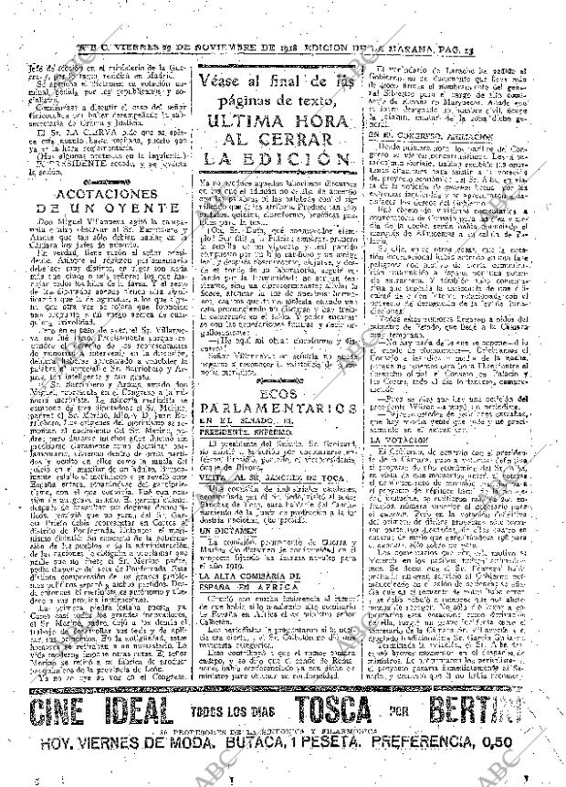 ABC MADRID 29-11-1918 página 13