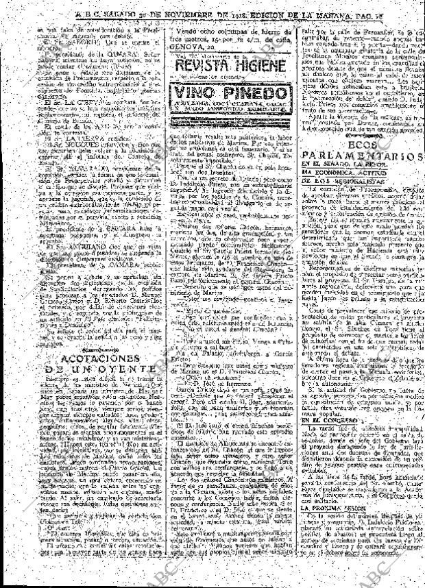 ABC MADRID 30-11-1918 página 16