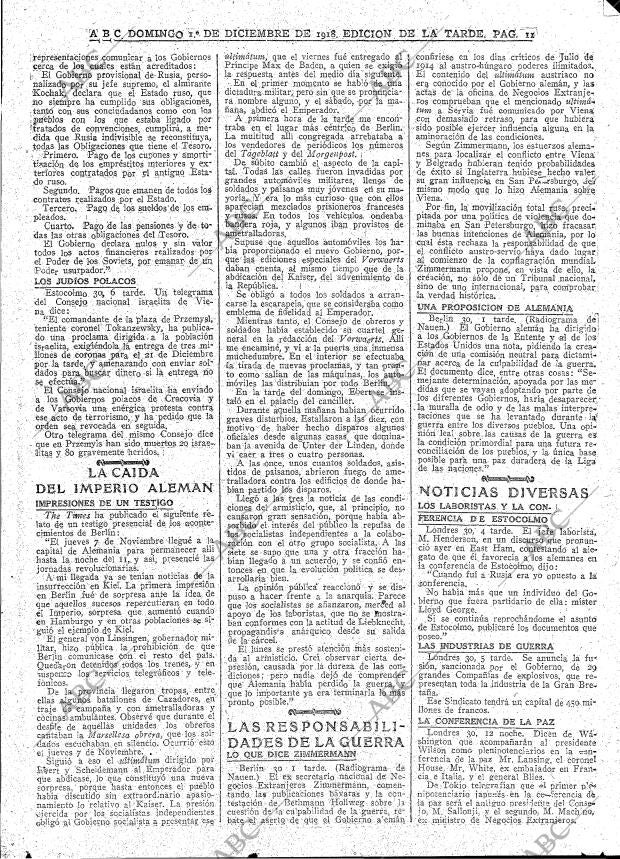 ABC MADRID 01-12-1918 página 11