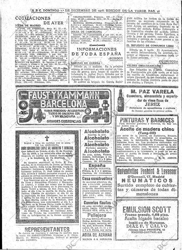 ABC MADRID 01-12-1918 página 18