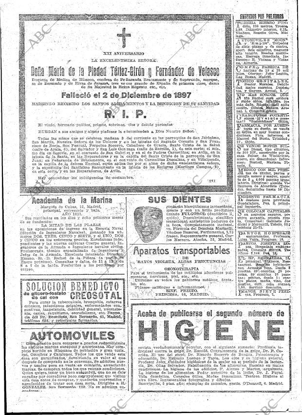 ABC MADRID 01-12-1918 página 20