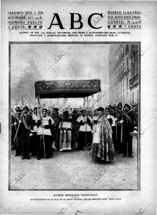 ABC MADRID 02-12-1918 página 1