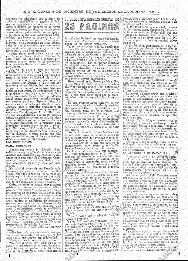 ABC MADRID 02-12-1918 página 11