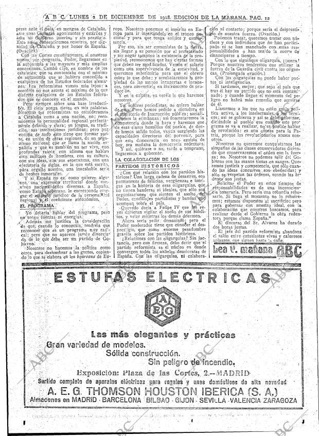 ABC MADRID 02-12-1918 página 12