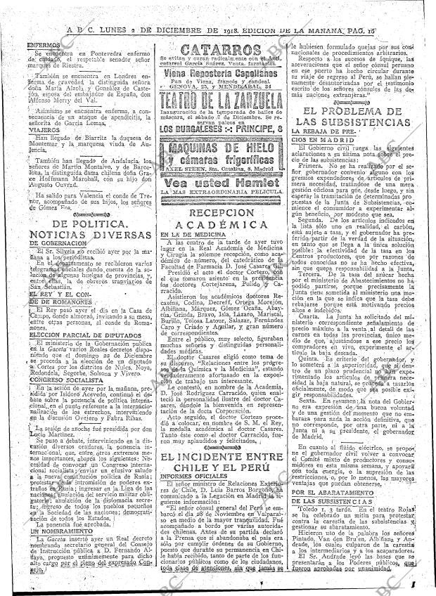 ABC MADRID 02-12-1918 página 16