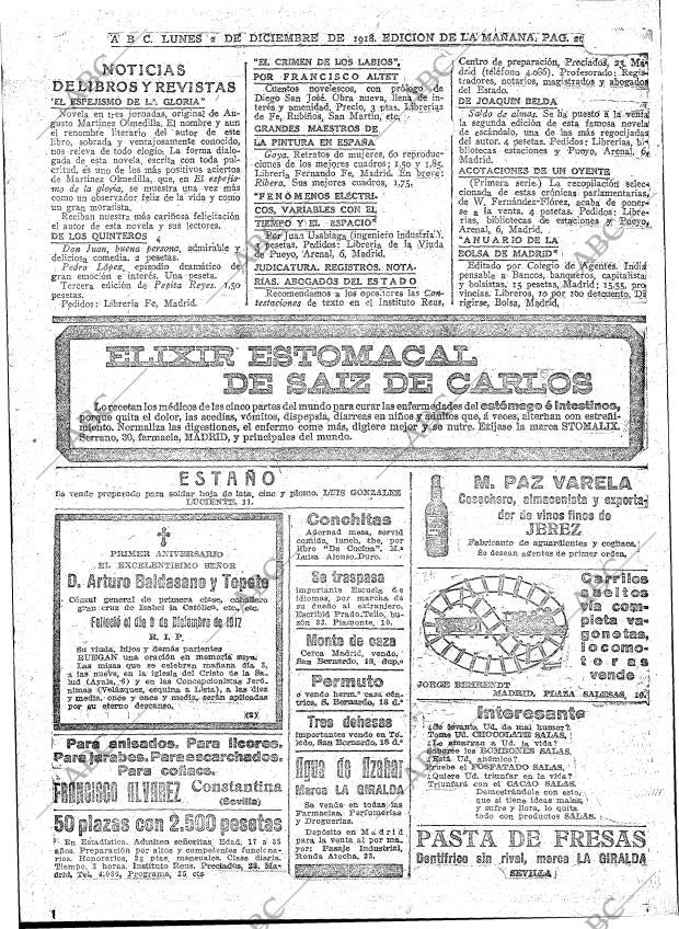 ABC MADRID 02-12-1918 página 20
