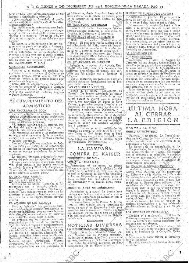 ABC MADRID 02-12-1918 página 23