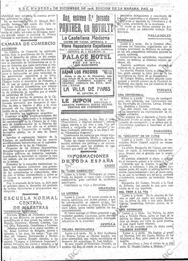 ABC MADRID 03-12-1918 página 15