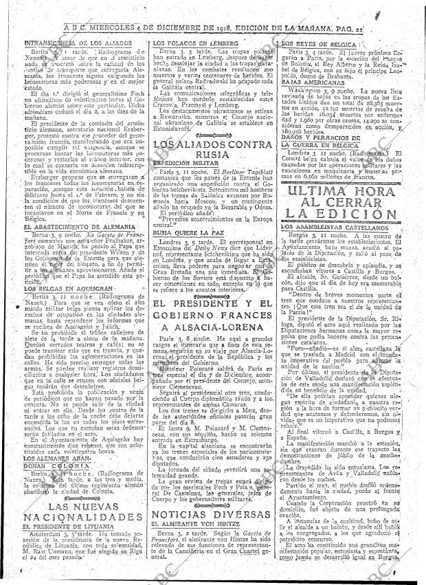 ABC MADRID 04-12-1918 página 21