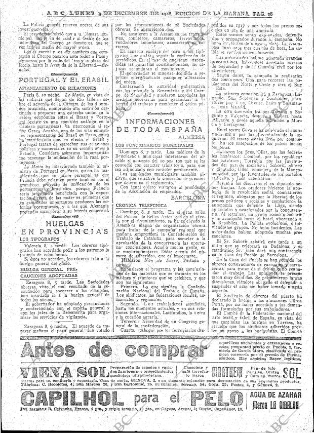 ABC MADRID 09-12-1918 página 16