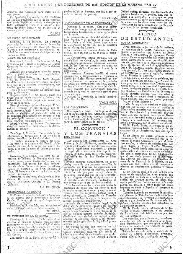 ABC MADRID 09-12-1918 página 17