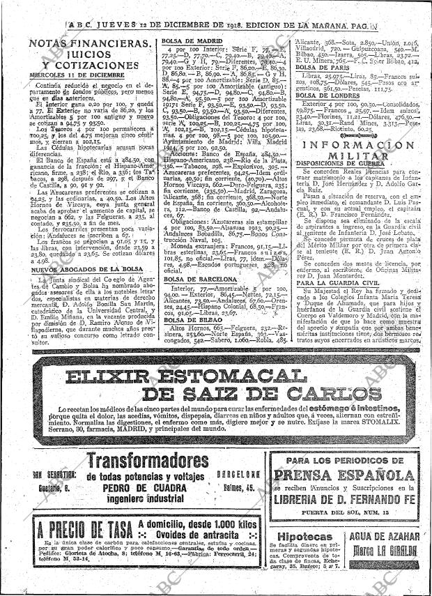 ABC MADRID 12-12-1918 página 20