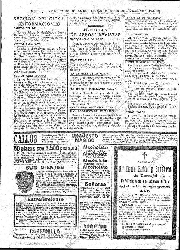 ABC MADRID 12-12-1918 página 22