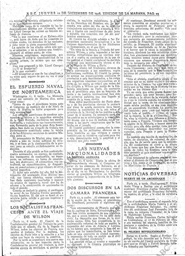 ABC MADRID 12-12-1918 página 25