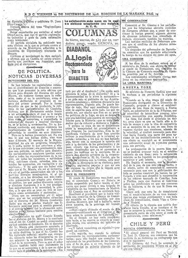 ABC MADRID 13-12-1918 página 12