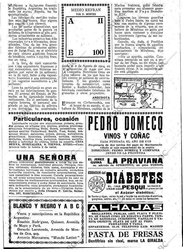 BLANCO Y NEGRO MADRID 15-12-1918 página 39