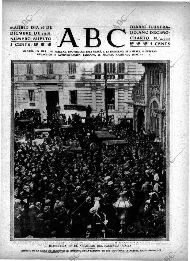 ABC MADRID 16-12-1918 página 1