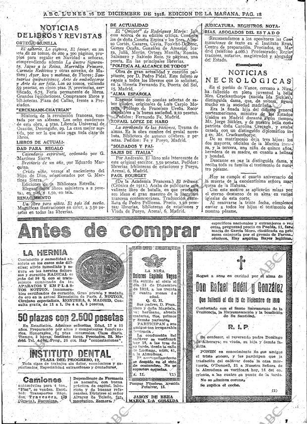 ABC MADRID 16-12-1918 página 18