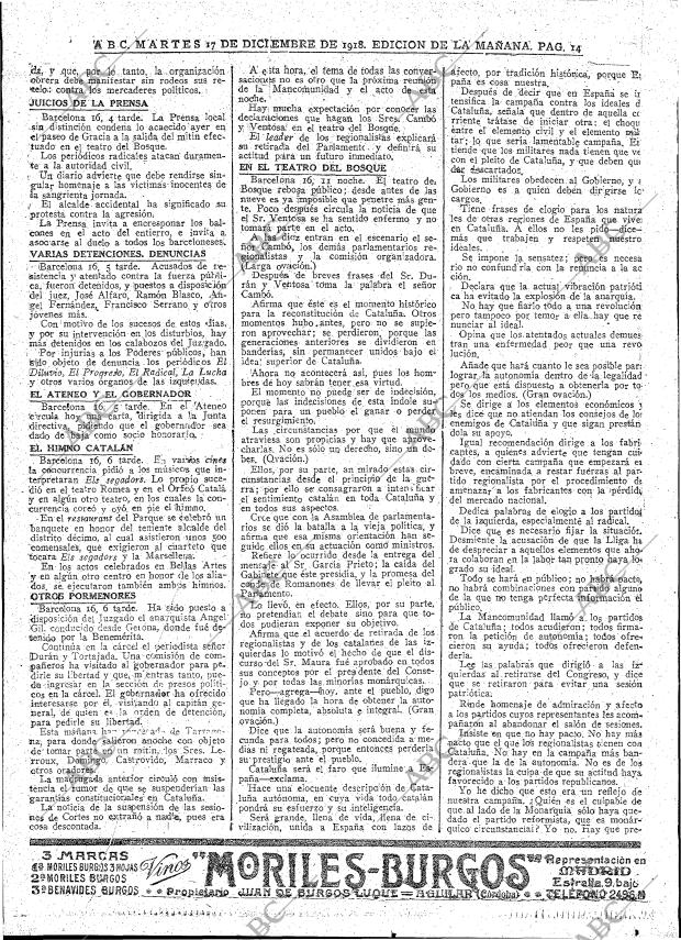 ABC MADRID 17-12-1918 página 14