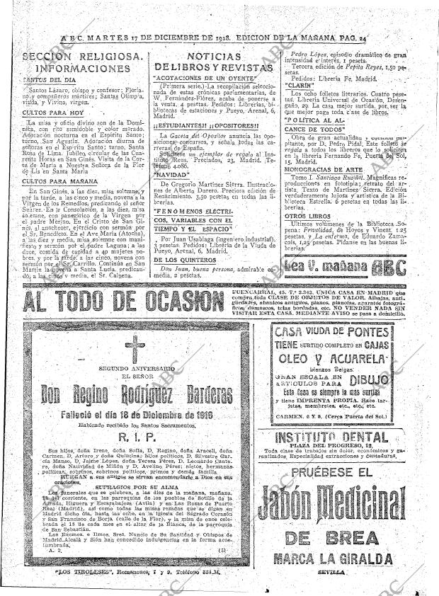 ABC MADRID 17-12-1918 página 24