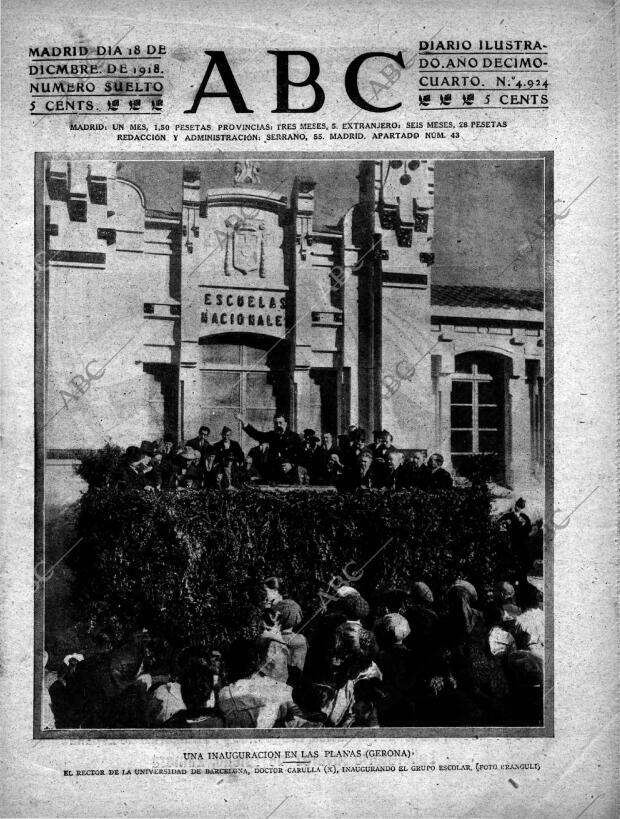 ABC MADRID 18-12-1918 página 1