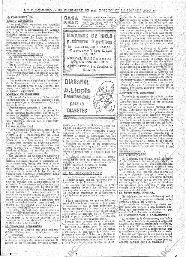 ABC MADRID 22-12-1918 página 11