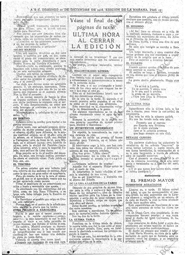 ABC MADRID 22-12-1918 página 17