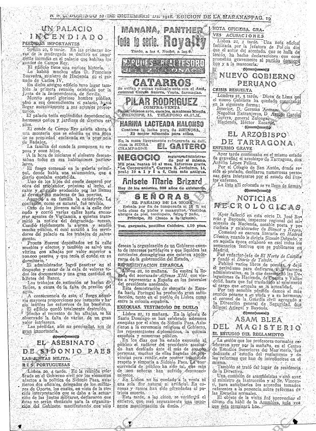 ABC MADRID 22-12-1918 página 19