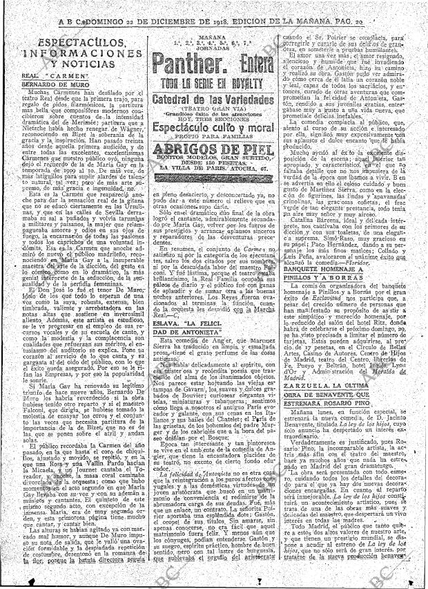 ABC MADRID 22-12-1918 página 20