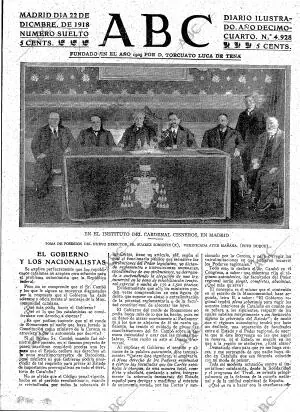 ABC MADRID 22-12-1918 página 3