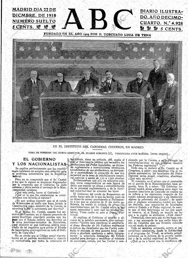 ABC MADRID 22-12-1918 página 3
