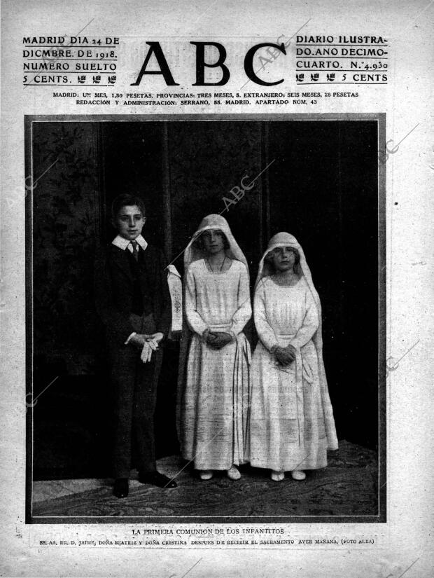 ABC MADRID 24-12-1918 página 1